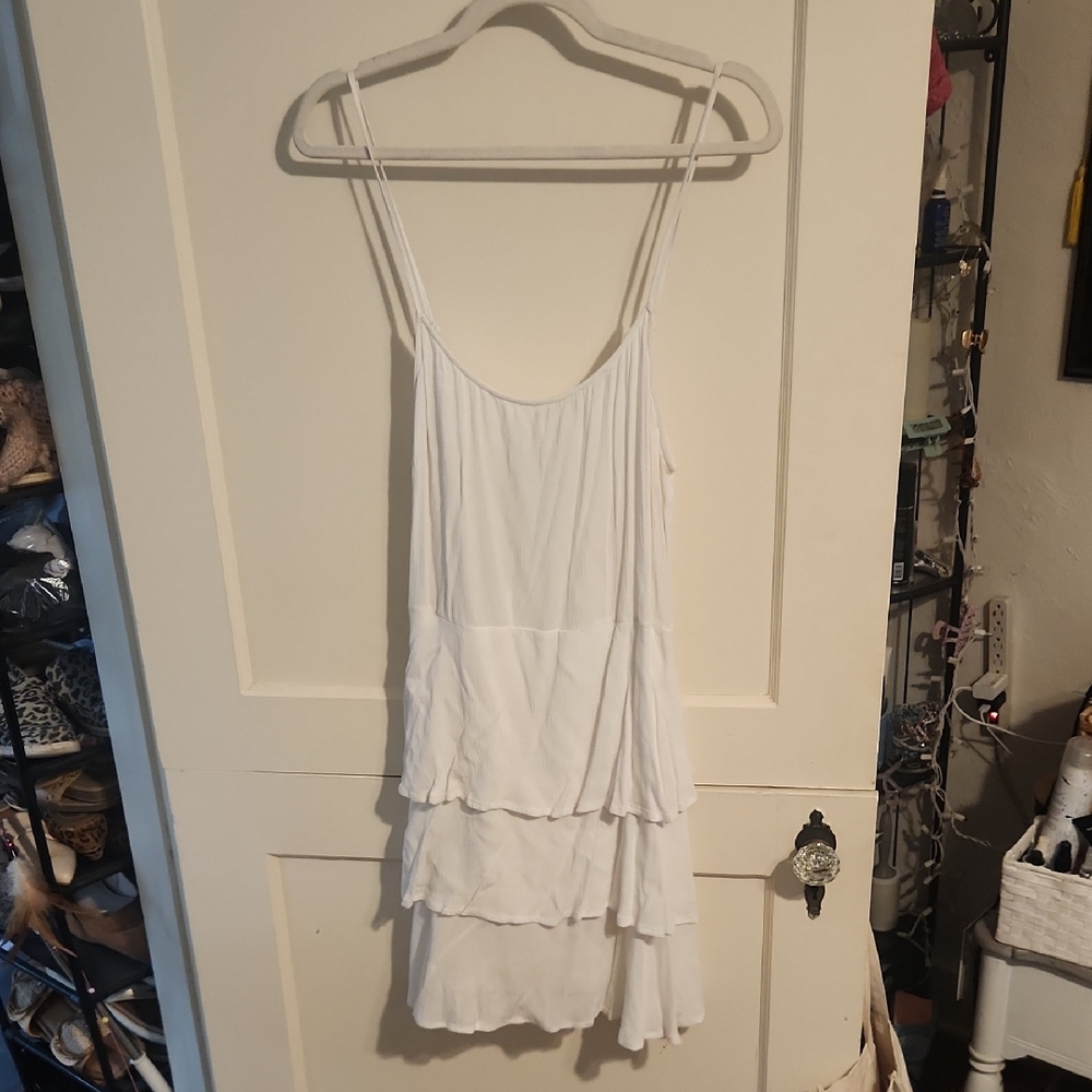 Elegant White Layered Women's Top